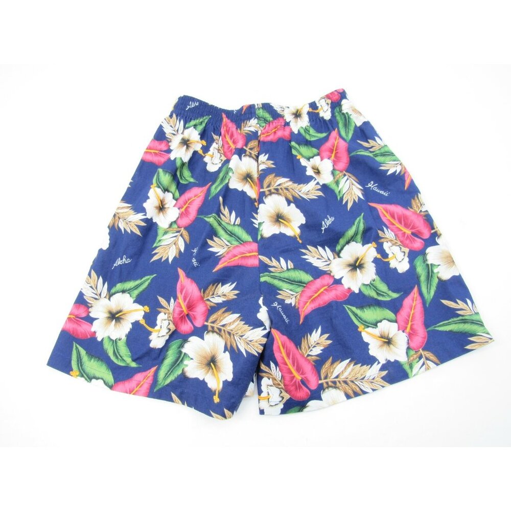 Vtg Shannon Marie Hawaiian Floral Shorts Hibiscus Sz M USA Hawaii High Waist - Picture 4 of 6